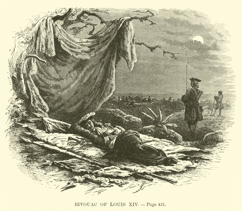 Bivack av Ludvig XIV av French School