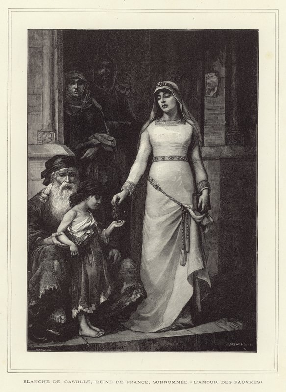 Blanche av Kastilien, drottning gemål av Ludvig VIII av Frankrike och mor till Ludvig IX av French School
