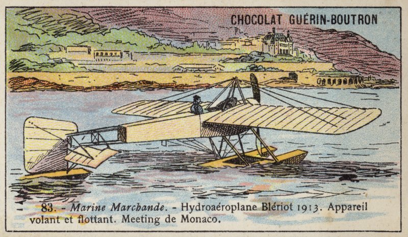 Bleriot sjöflygplan av French School