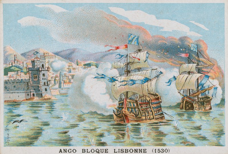 Blockad av Lissabon av Jean Ango, 1530 av French School