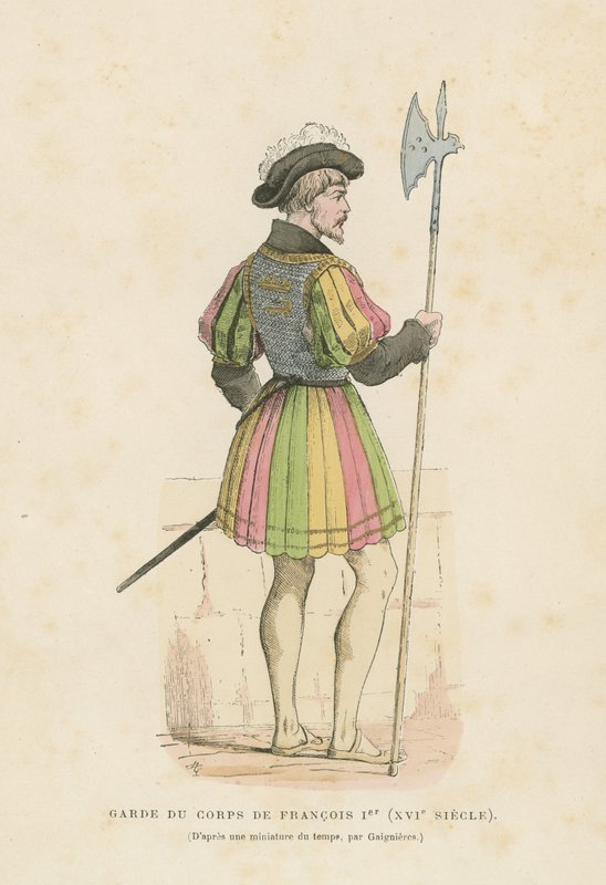 Livvakt av Frans I av Frankrike av French School