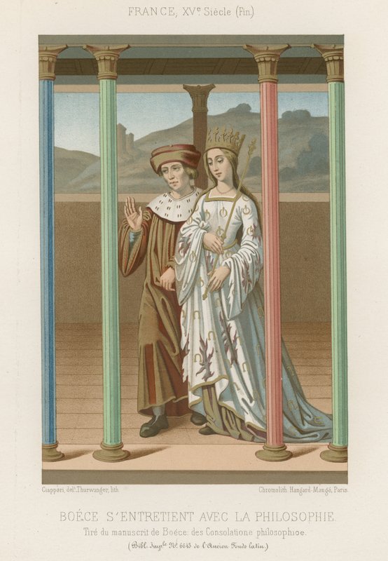 Boethius talar med Filosofi av French School
