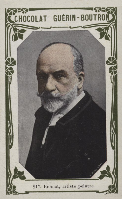 Bonnat, målare (färgat foto) av French School