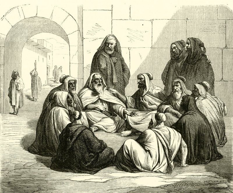 Boaz köper Noemis fält (gravyr) av French School