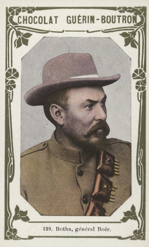 Botha, general Boer (färgad bild) av French School