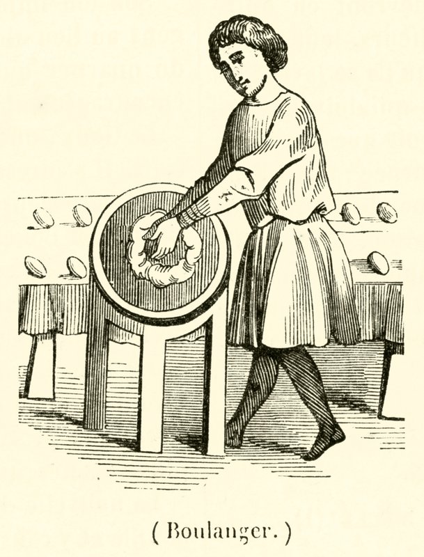 Boulanger (gravyr) av French School