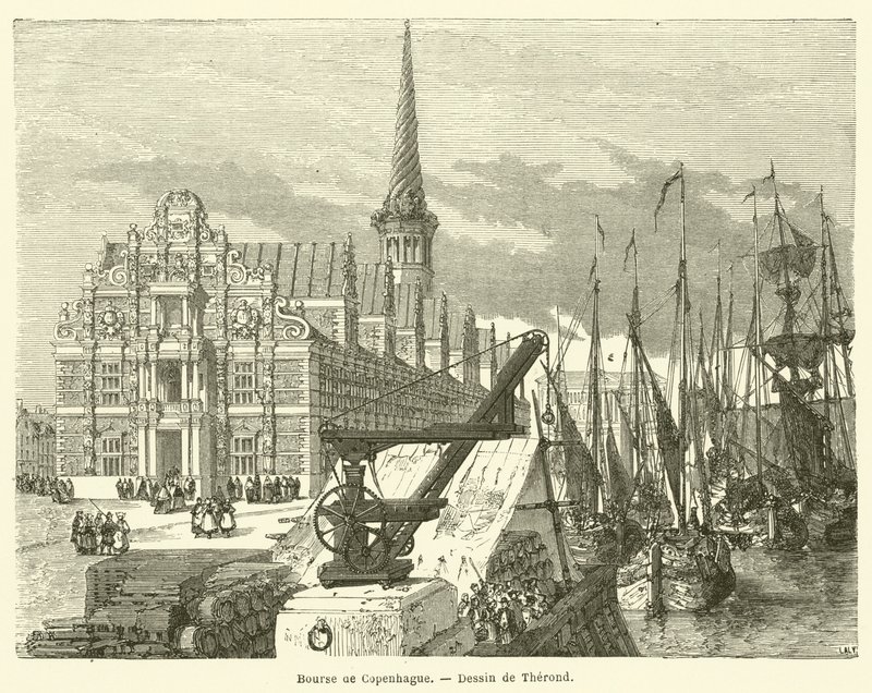 Köpenhamns börs (gravyr) av French School