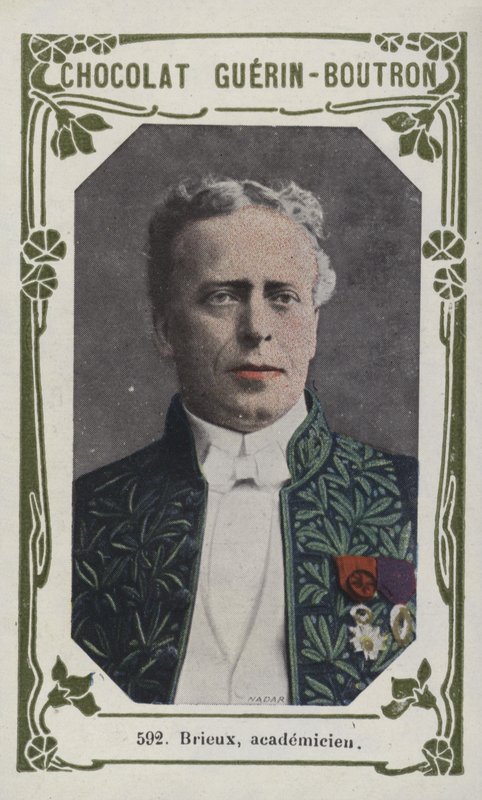 Brieux, academicien (färgad bild) av French School
