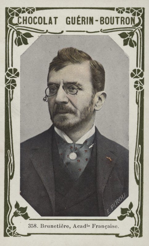 Brunetiere, Franska Akademien (färgad bild) av French School