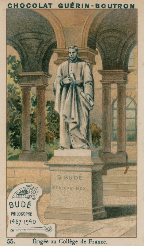 Bude, filosof, 1467-1540, uppförd vid College de France av French School