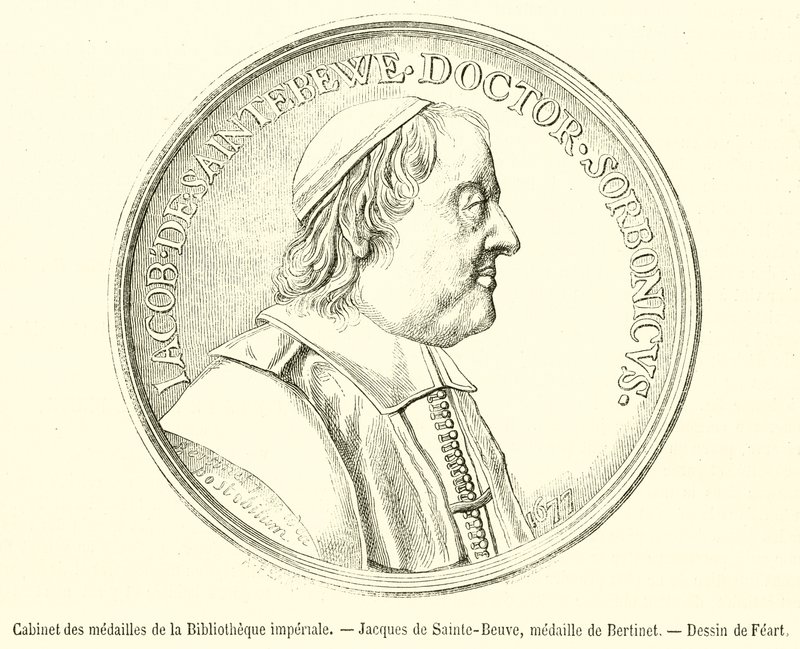 Medaljkabinett från det kejserliga biblioteket, Jacques de Sainte-Beuve, medalj av Bertinet (gravyr) av French School
