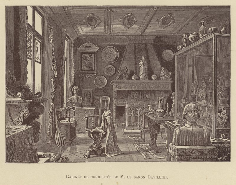 Baron Davilliers kuriosakabinett av French School