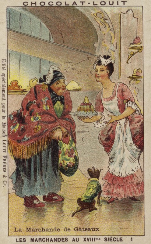 Tårtförsäljare, 1700-tal av French School
