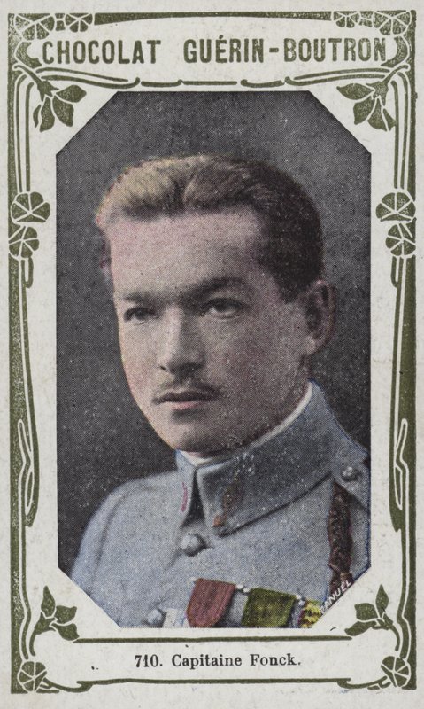 Kapten Fonck (färgad bild) av French School