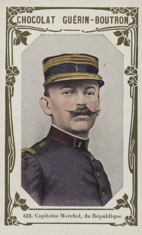 Kapten Marchal, av republiken (färgat foto) av French School