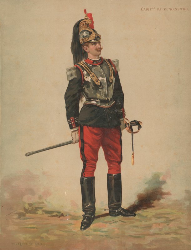 Kapten av Cuirassiers av French School