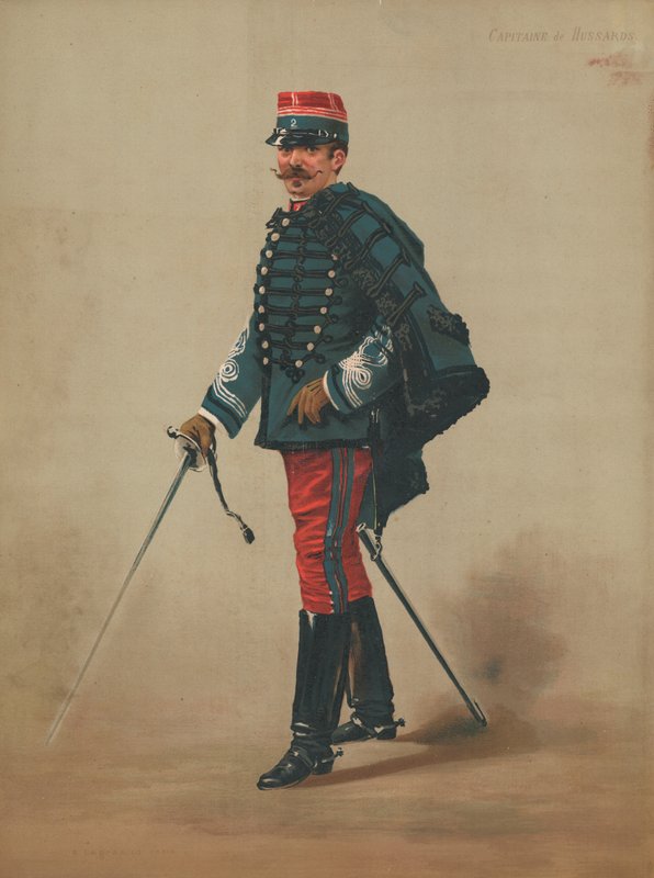 Kapten av husarer av French School