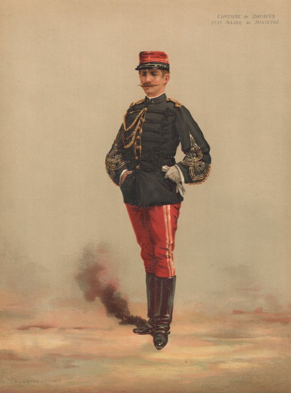 Kapten för Zouaves, ministerns generalstab av French School