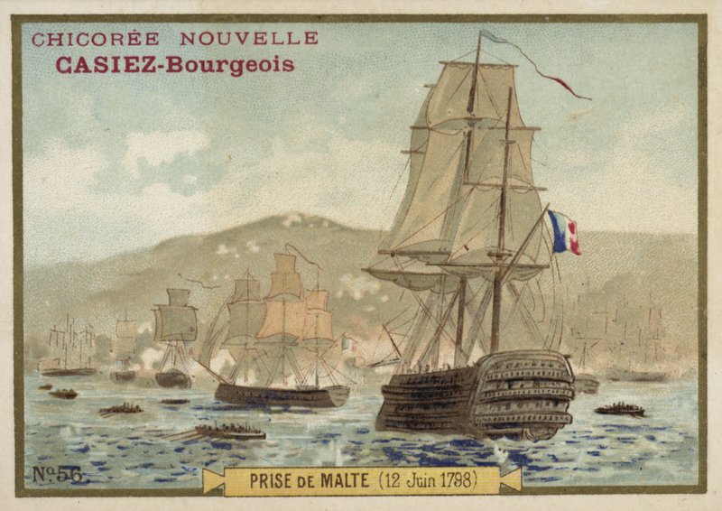Erövring av Malta av fransmännen, 12 juni 1798 av French School