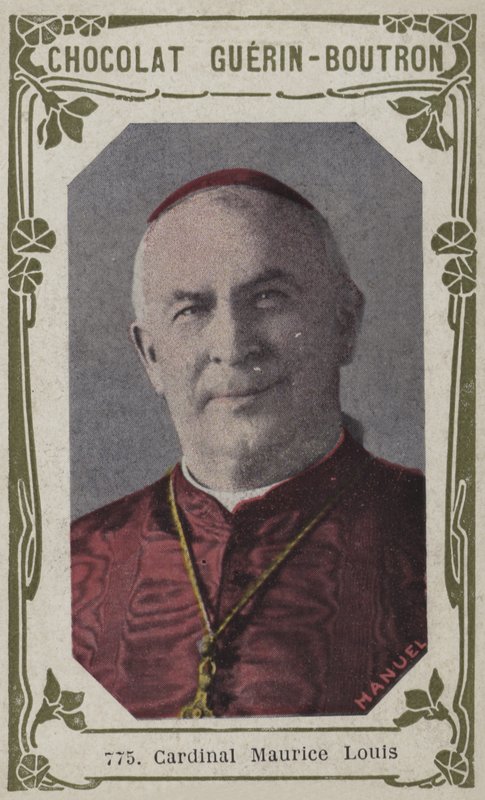 Kardinal Maurice Louis (färgat foto) av French School