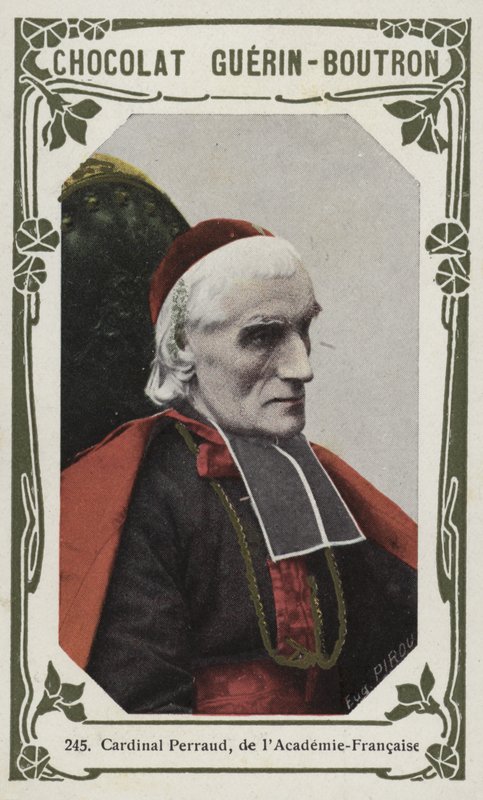 Kardinal Perraud, från Académie-Francaise (färgat foto) av French School