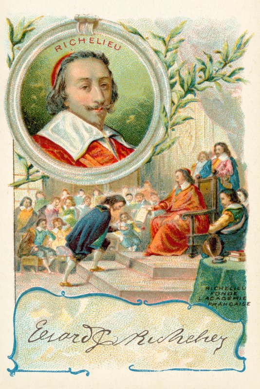 Kardinal Richelieu grundade Academie Francaise av French School