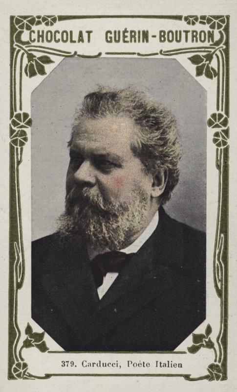 Carducci, italiensk poet (färgat foto) av French School
