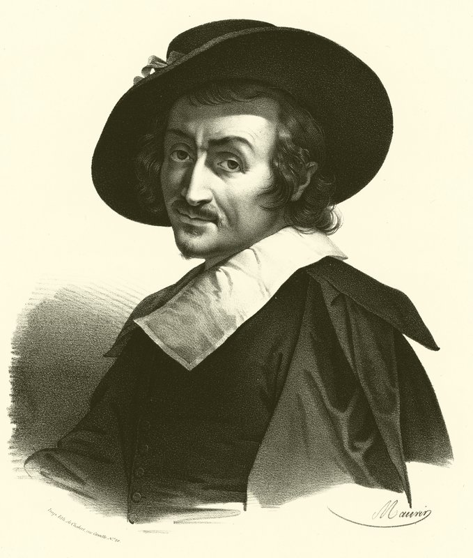 Carlo Dolci, porträtt (gravyr) av French School