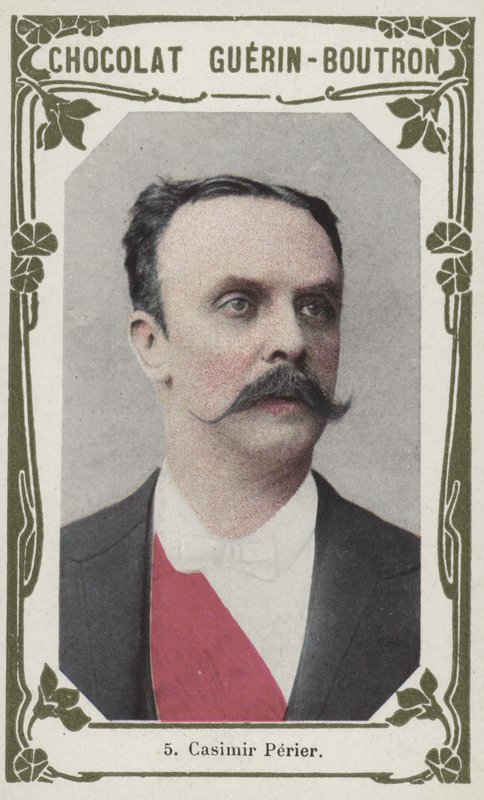 Casimir Perier (färgad bild) av French School