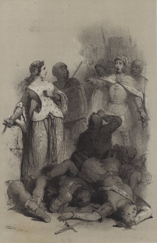 Caterina Sforza, Prisonniere de Cesare Borgia (gravyr) av French School