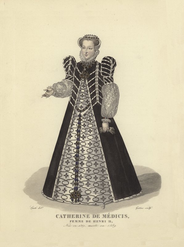 Catherine de Medici, hustru till kung Henrik II av Frankrike av French School