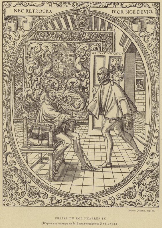 Stol för kung Karl IX av Frankrike, 1500-talet av French School