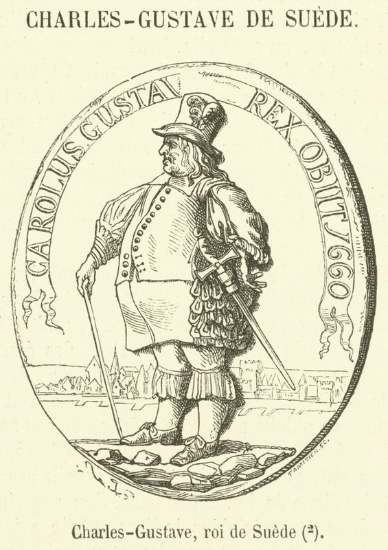 Charles-Gustave, roi de Suede (gravyr) av French School