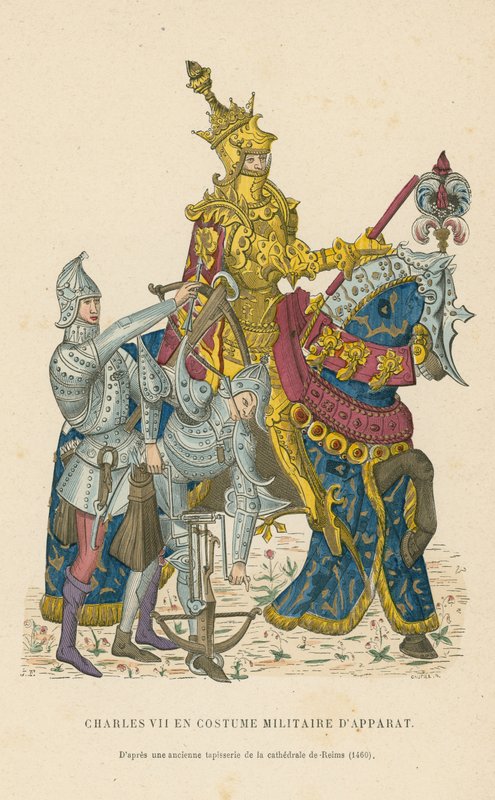 Karl VII av Frankrike av French School