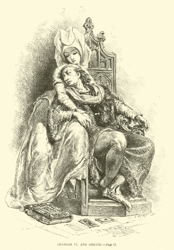 Karl VI och Odette av French School