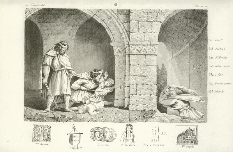 Childebert I, frankisk kung av Paris av French School