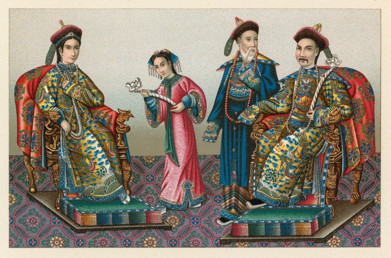 Kina kostym av French School