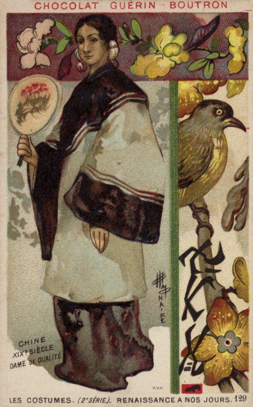 Kinesisk gentlewoman, 1800-talet av French School