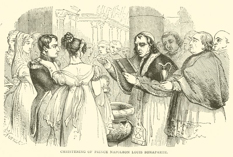 Dop av prins Napoleon Louis Bonaparte (gravyr) av French School
