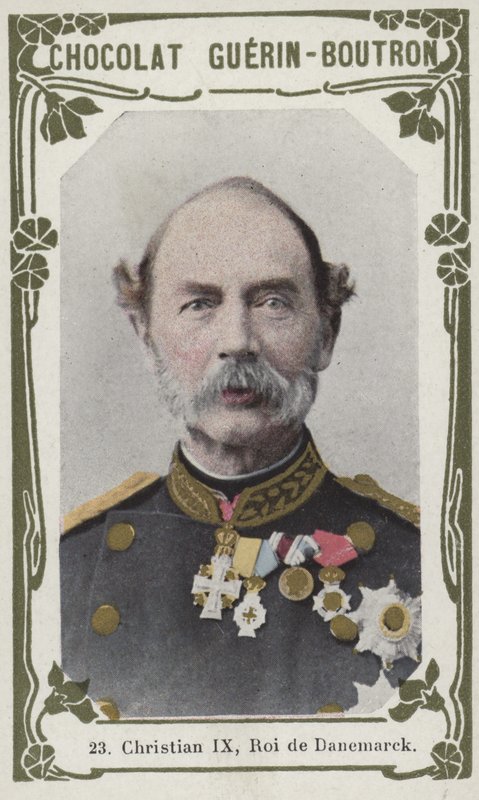 Christian IX, Roi de Danemark (färgat foto) av French School
