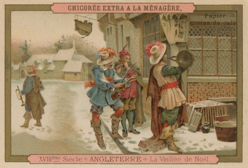 Julafton, England, 1700-talet av French School