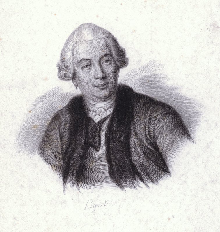 Claude Bourgelat, fransk veterinär (gravyr) av French School