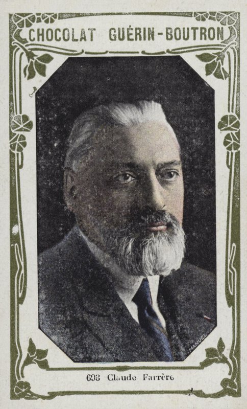 Claude Farrere (färgad bild) av French School