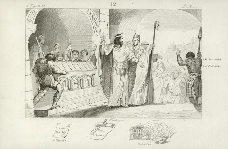 Clovis II, frankisk kung av Neustrien och Bourgogne av French School