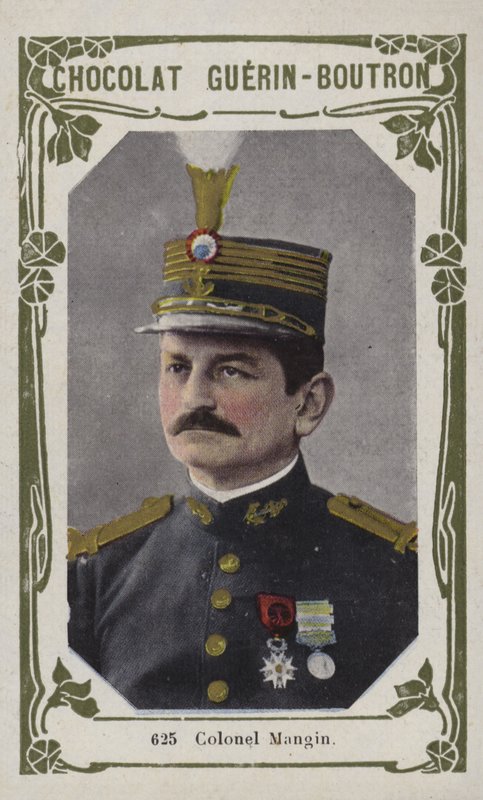 Överste Mangin (färgat foto) av French School