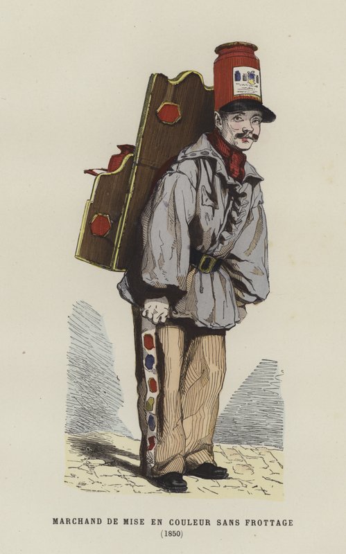 Målarförsäljare, 1850 av French School