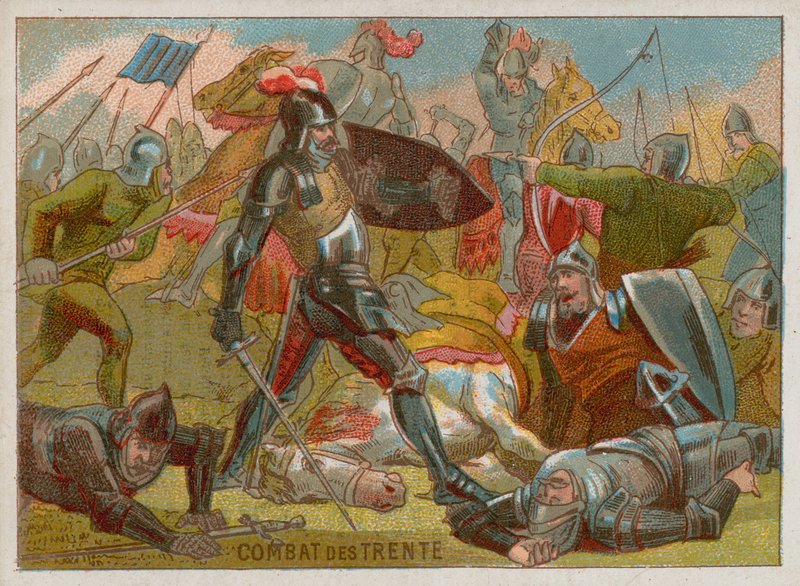 Combat des Trente eller Combat of the Thirty av French School
