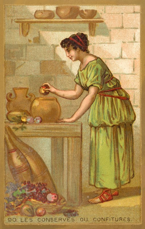 Konserverar eller sylt (chromolitho) av French School