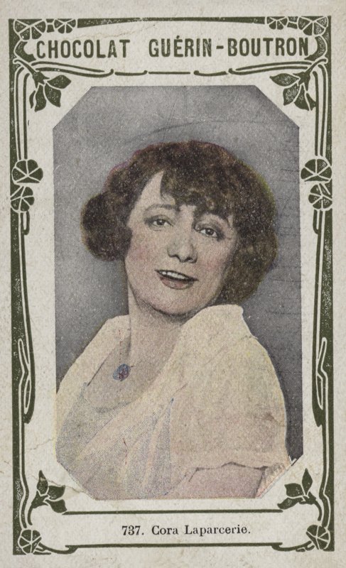Cora Laparcerie (färgad bild) av French School