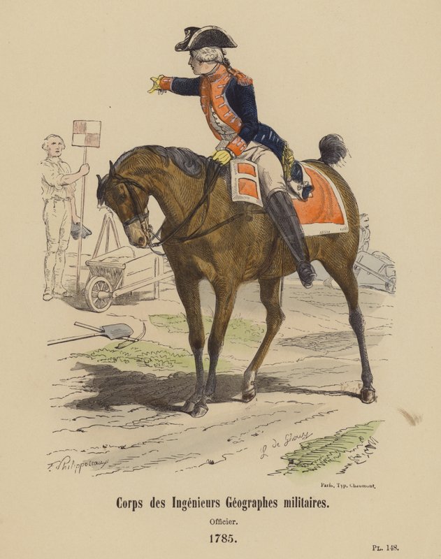 Ingenjörkår Militärgeografer, officer av French School